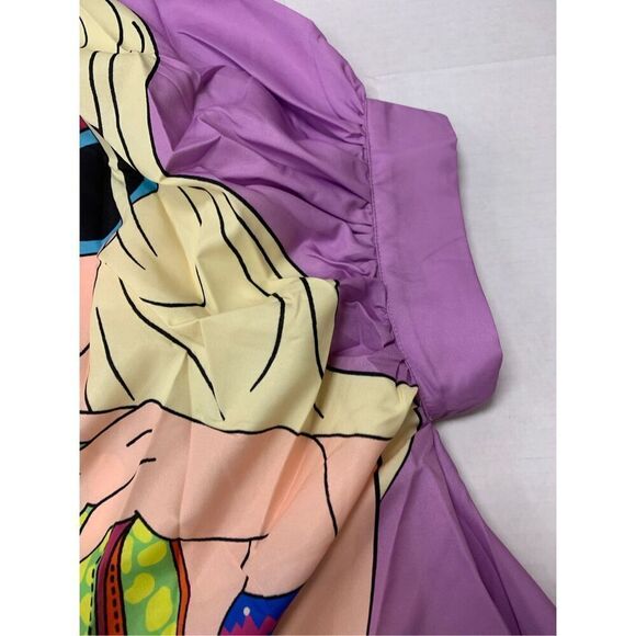 Pop Art Oversized Asymmetrical Blouse - Picture 4 of 6